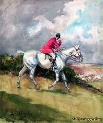 unknow artist Classical hunting fox, Equestrian and Beautiful Horses, 180. USA oil painting artist